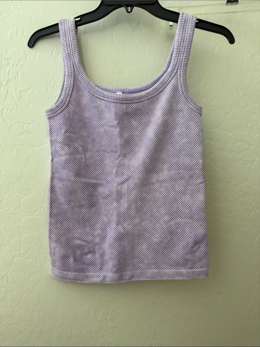 Zenana sleeveless Ribbed Tank Top - textured Lavender XL